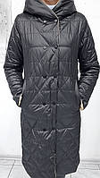 Жіноче пальто довге, весняне, з капюшоном, двостороннє, колір: чорний, пісок