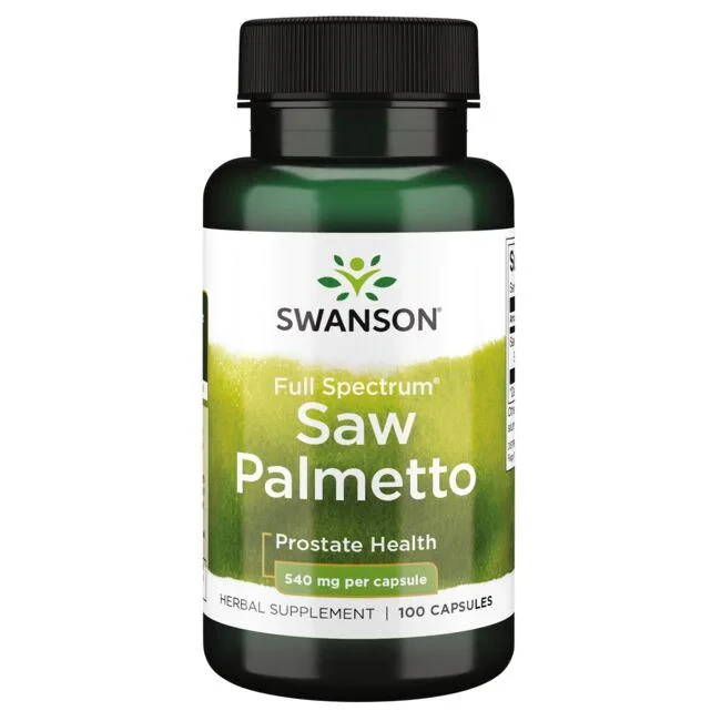 Swanson Saw Palmetto (з цілих ягід) 540 mg,  здоров'я простати, 100 капсул