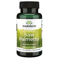 Swanson Saw Palmetto (из целых ягод) 540 mg здоровье простаты 100 капсул