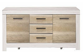 Комод для вітальні KOM 2D3S Белен із ДСП Сосна каньон/Дуб корабельний Gerbor