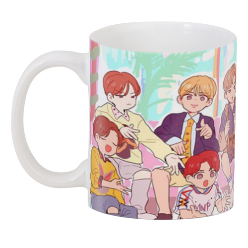 Кухоль GeekLand БТС аніме BTS anime BTS 02.57, фото 1