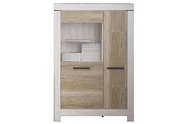 Вітрина у вітальню REG 1D1W із ДСП Белен Сосна каньон/Дуб корабельний Gerbor