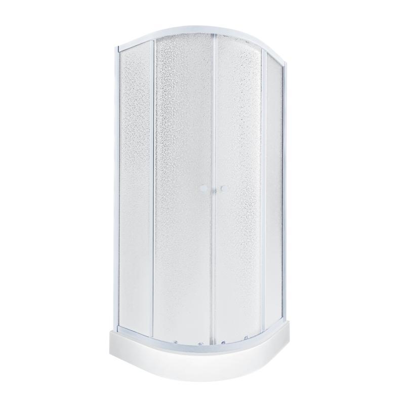 Набір Qtap душова кабіна Presto WHI1099AP5 Pear 1970x900x900 мм + піддон Robin 309912C 90x90x12 см з сифоном, фото 1