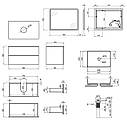 Комплект меблів для ванної Qtap Tern тумба + раковина + дзеркало QT044VI43010, фото 3