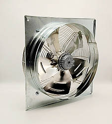 Осьовий промисловий нержавіючий вентилятор Турбовент ОВН 500В з оцинкованим фланцем