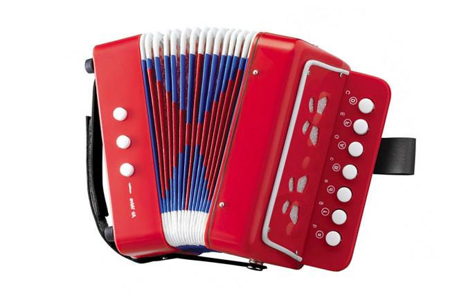 Al Детский музыкальный инструмент Гармошка игрушечная 6429 4 вида (Красный) игрушка - фото 1 - id-p1603582663