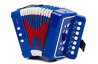 Al Детский музыкальный инструмент Гармошка игрушечная 6429 4 вида (Синий) игрушка