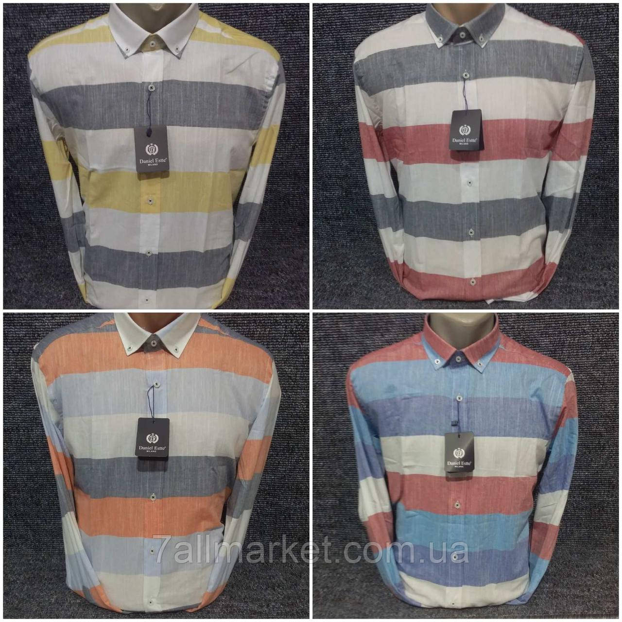 Сорочка чоловіча в смужку/льон р-ри S-2XL (4кв) "ROLADA" недорого від прямого постачальника