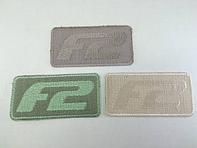 Нашивка Formula 2 кольори чорний 84х42 мм, фото 5