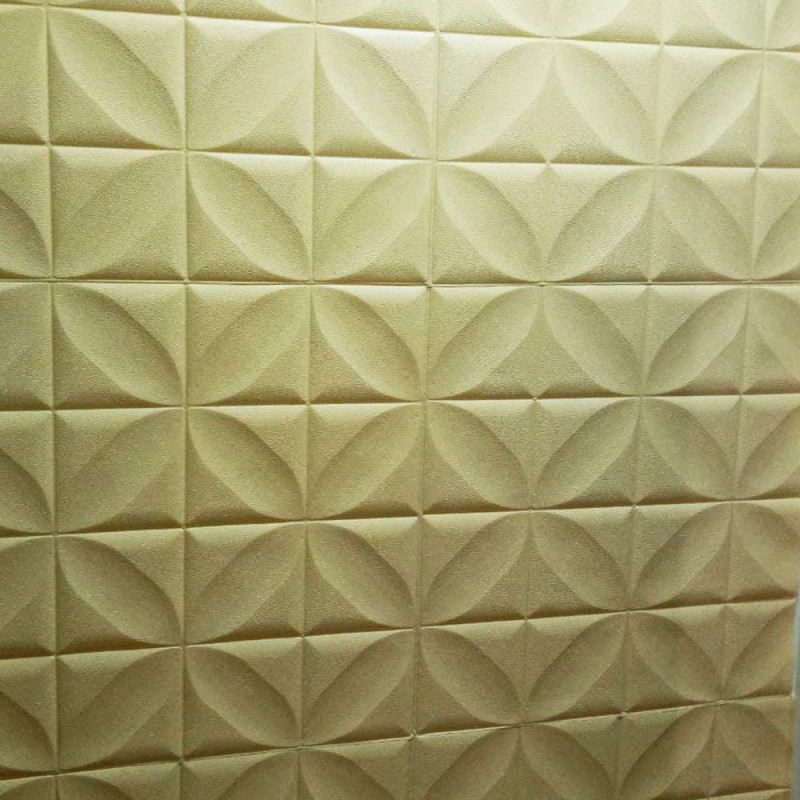 Al 3D панель декоративна м'яка самоклеюча для стелі на стіну в спальню 3д самоклейка бежеві зірки