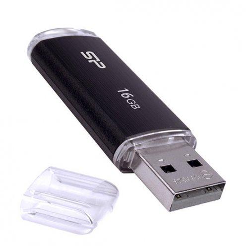 USB Flash 16GB SP Ultima U02 black, фото 1
