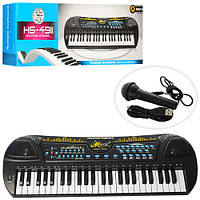 Детский музыкальный инструмент Детский синтезатор HS4911, 49 клавиш игрушка