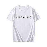 Патриотическая футболка мужская с логотипом Ukraine Добрый Вечер Мы из Украины одежда с украинской символикой