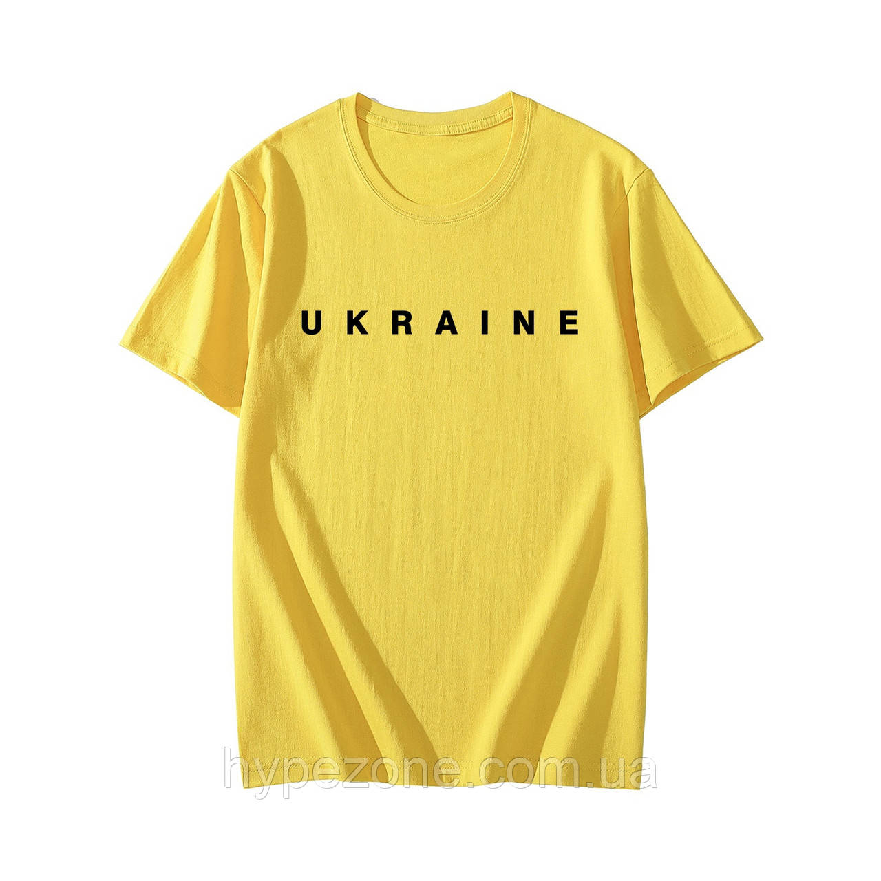 Патріотична футболка чоловіча жовта лого Ukraine Добрий Вечір Ми з України одяг з українською символікою, фото 1