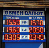 Електронне табло курсів валют 1250х1000 мм, фото 3