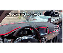 Накидка на панель приладів KIA Sorento (1 пок., BL, )  2002-2006, Чохол на торпеду авто КІА Соренто