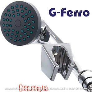 Одноважільний змішувач для ванни з лійкою та шлангом для душу G-Ferro Mars 006 EURO, фото 4