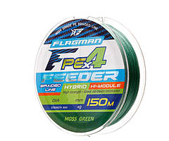 Шнур Flagman PE Hybrid F4 Feeder 150м Moss Green 0.14 мм 7кг