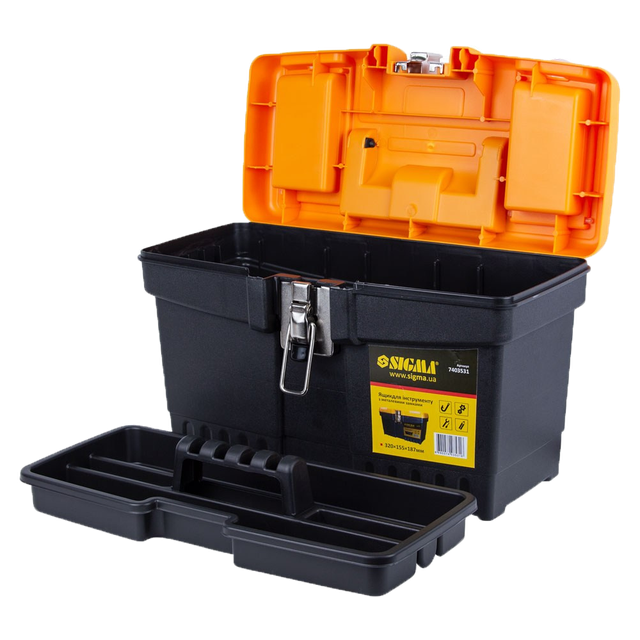 専用38枚 Ящик для інструменту 320*155*187 мм, мет. замки, (SIGMA 7403531