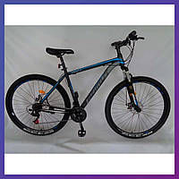 Велосипед горный двухколесный одноподвесный стальной Azimut 29*40 D 29 дюймов 17 рама черно-синий