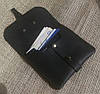Шкіряний гаманець "Roll up" ручної роботи, натуральна шкіра, на кнопці, фото 4