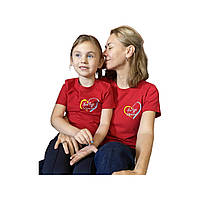 Червона футболка для дівчинки "Все буде Україна"