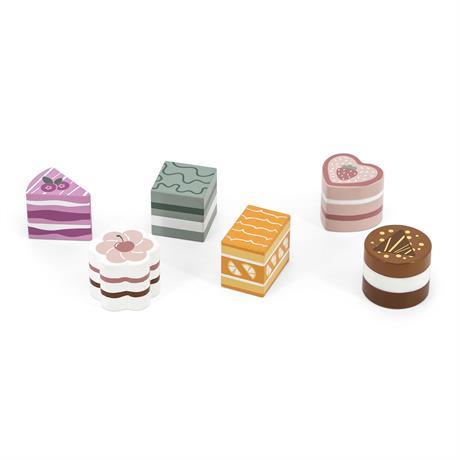 Игрушечные продукты Viga Toys PolarB Деревянные пирожные 6 шт (44055) - фото 1 - id-p1597744756
