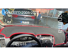 Накидка на панель приладів KIA Ceed  2007-2012 Чохол на торпеду авто КІА Сід