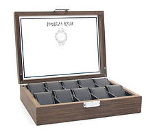 Скринька для годин дерев'яна на 10 відділень 10WB.RSW.BL