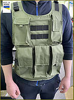 Розвантаження тактичне плюс плитоноска, жилет розвантажувальний, без пластин 01217583
