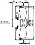 Вентилятор осьовий MaEr YWF 4D-450-B (вентилятор), фото 3