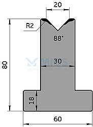 Матриця M.533.88.C (835мм.)