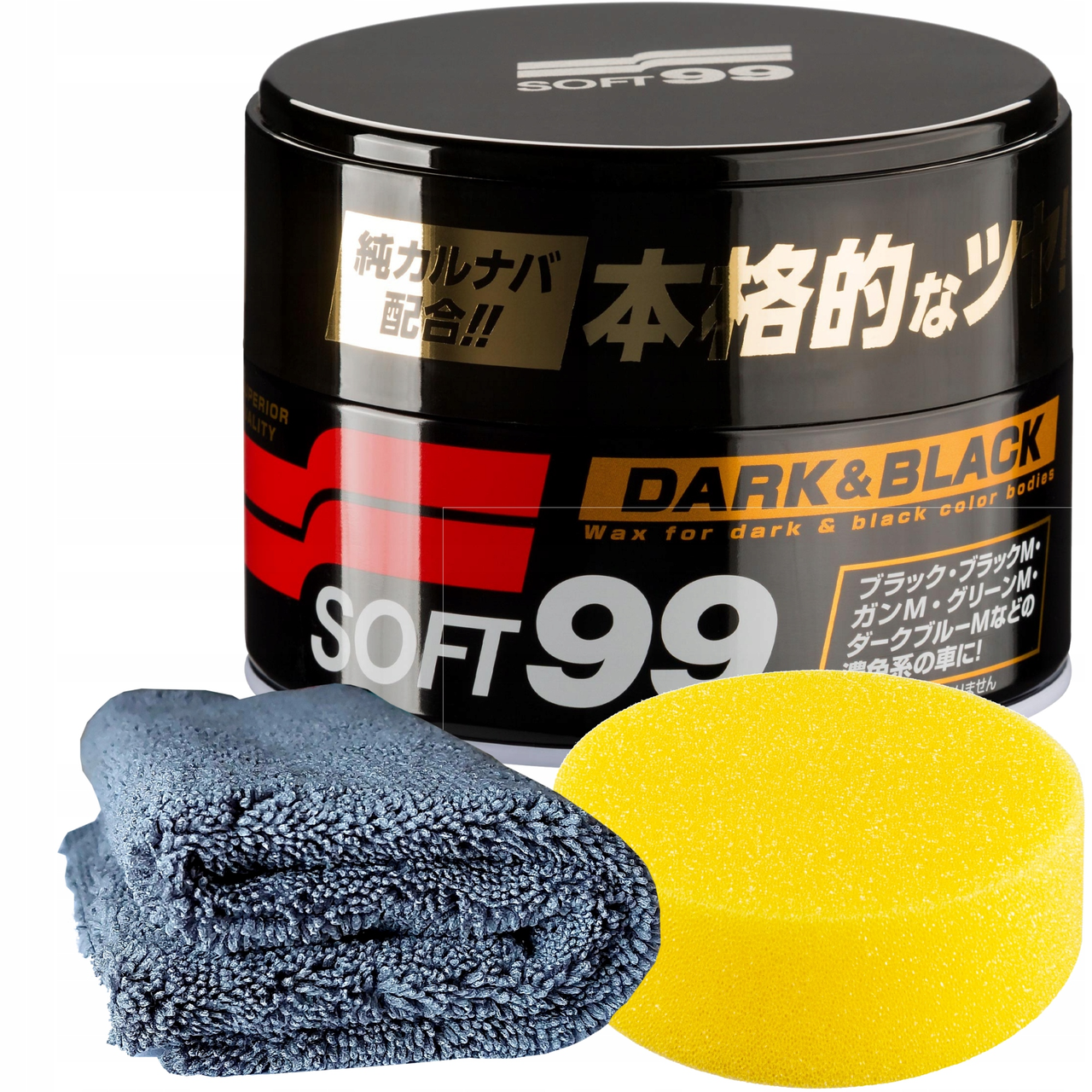 Базовий віск для темних автомобілів SOFT99 Dark&Black Wax + подарунок