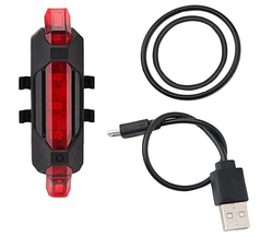 Ліхтар задній для велосипеда з акумулятором USB BS-216