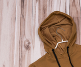 Кенгуру без логотипів чоловіче, жіноче, підліткове. Кофта з капюшоном весна літо Худі кольору гірчиця койот, фото 3