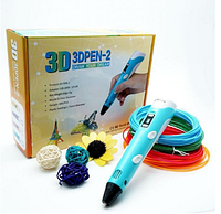 3D ручка с LCD Дисплеем 3D Pen-2 Голубая! BEST
