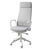Крісло офісне, кресло офисное, стул для офиса, стул компютерний, світло-сірий, MARKUS, 105.218.58