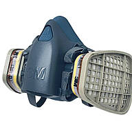 Полумаска 3М с угольными фильтрами