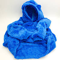Детская толстовка плед трансформер зверушка подушка халат с капюшоном и рукавами Huggle Pets Hoodie синий!