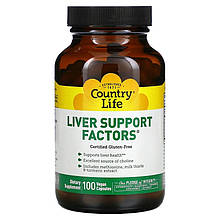 Підтримка печінки Country Life "Liver Support Factors" (100 капсул)