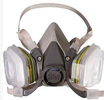 Напівмаска 3М 6200 з вугільними фільтрами (повний комплект)