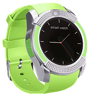 Умные часы Smart Watch V8 сенсорные - смарт часы Зеленые (b291)! BEST