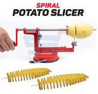 Машинка для спіральної нарізки картоплі Spiral Potato Slicer | Апарат для нарізання картоплі! BEST