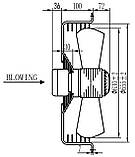 Вентилятор осьовий MaEr YWF 4E-630-B (вентилятор), фото 3