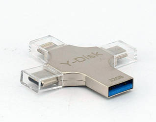 Флеш пам'ять 3 в 1 32 Gb Micro USB/Lightning/TYPE-C