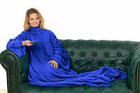 Плед с рукавами SNUGGIE синий| Одеяло-плед| Флисовый плед! BEST
