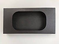Коробка для плитки шоколада из дизайнерского картона "Черная 1", 160*80*15