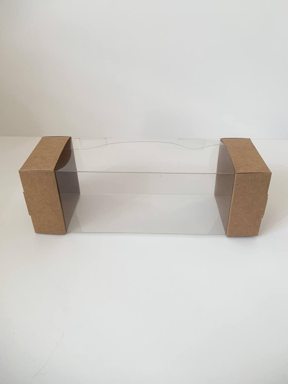 Коробка "Панорама" з прозорими стінками, крафт, 68*70*200