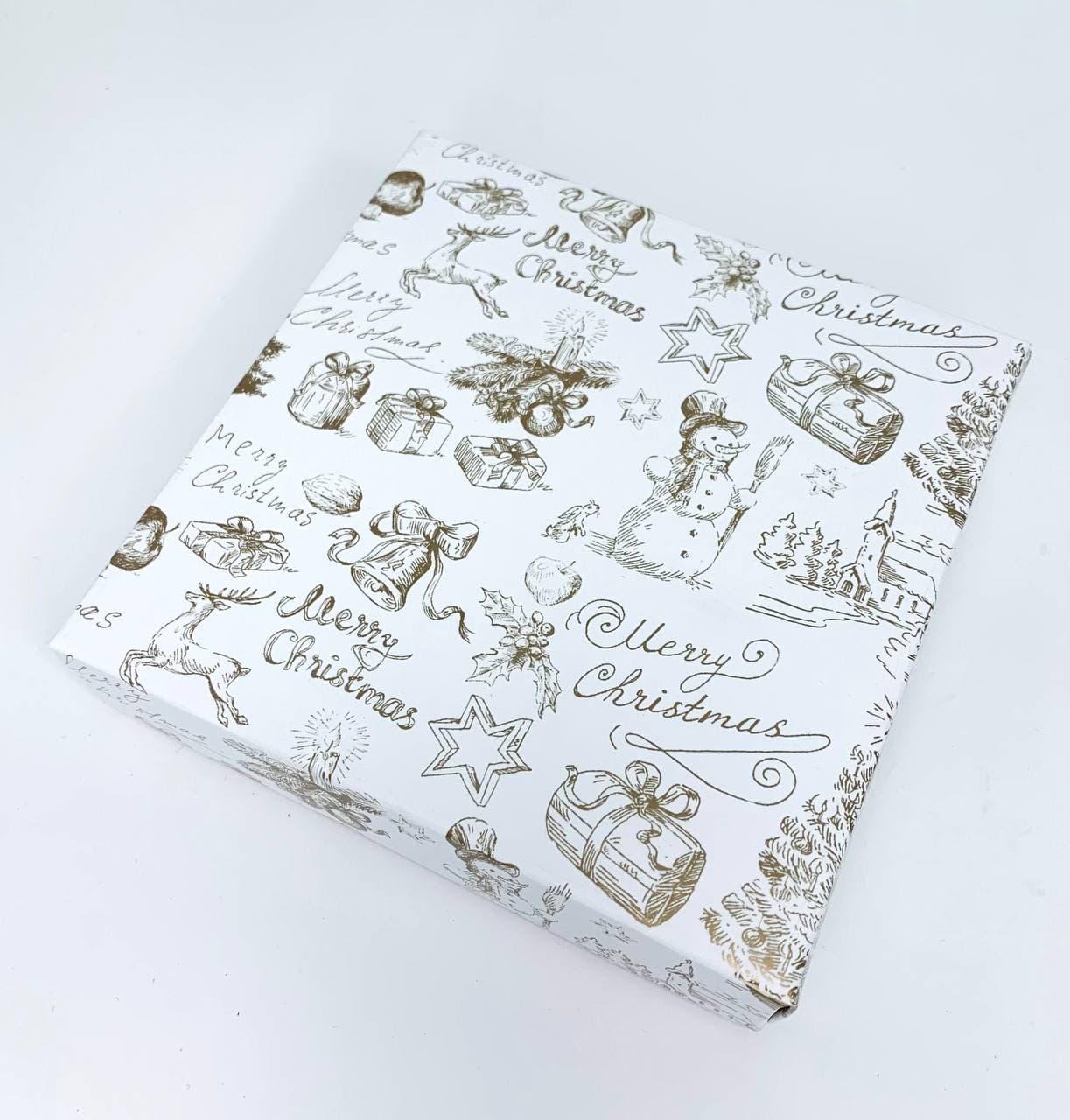 Коробка для пряників Merry Christmas, без вікна, 150*150*30
