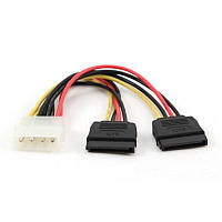 Кабель живлення Cablexpert (CC-SATA-PSY-0.3M) Molex M/F — 2хSATA, 0.03 м